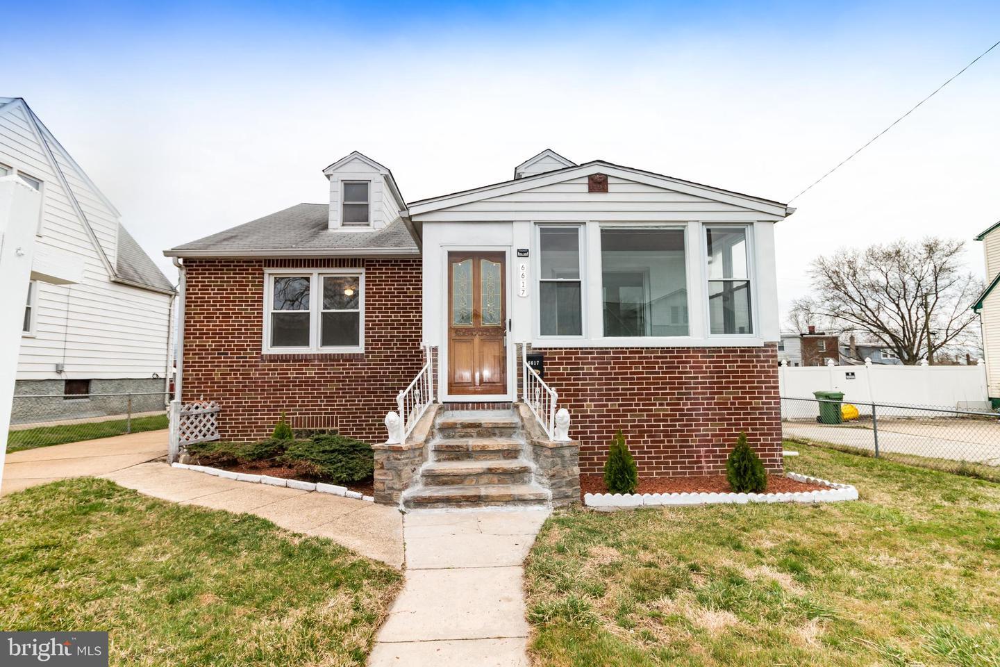 Property Photo: 6617 O'Donnell Street MD 21224