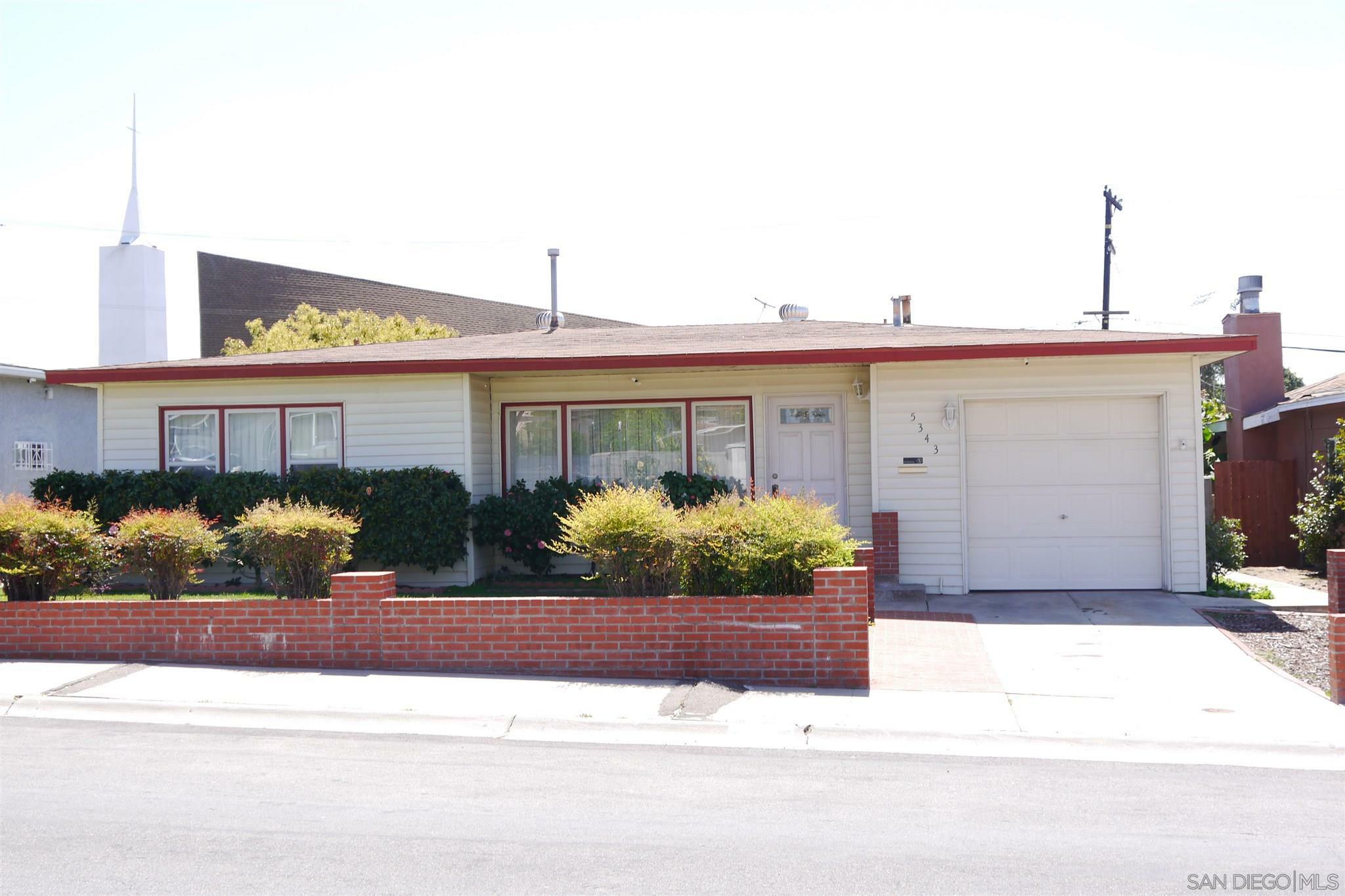 Property Photo:  5343 Redwood St.  CA 92105 