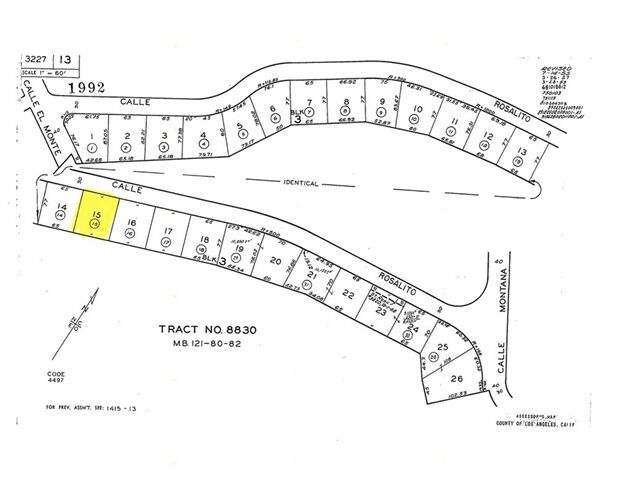 Property Photo: 0 Vac/Calle Rosalito/Vic Montana CA 91350