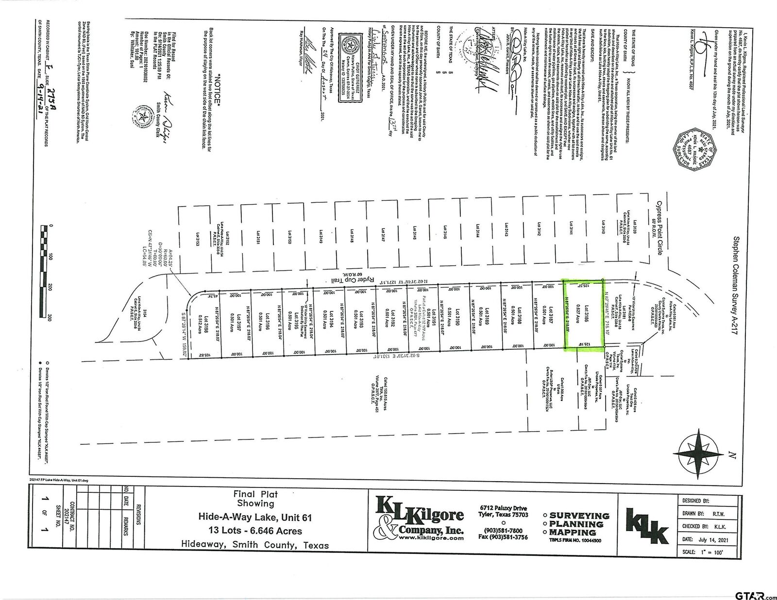 Property Photo:  95 Ryder Cup Trail  TX 75771 