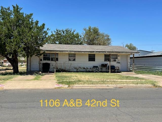 Property Photo:  1106 42nd Street  TX 79412 