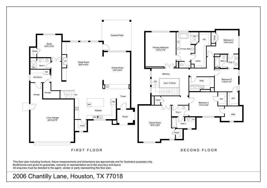 Property Photo:  2006 Chantilly Lane  TX 77018 