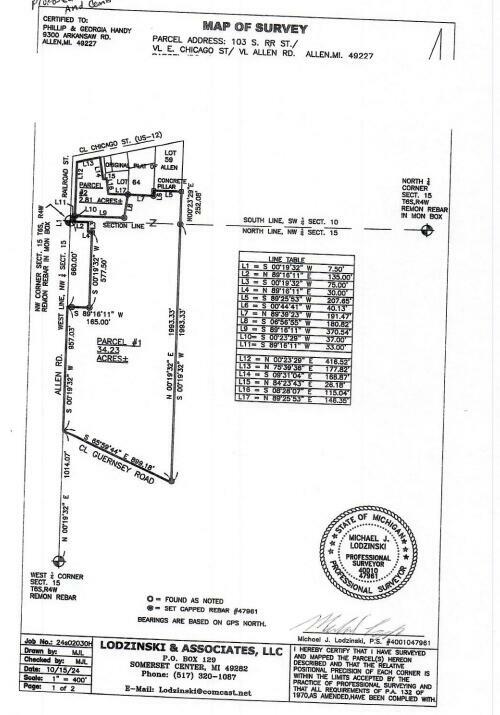 Property Photo: 103 S Railroad Street MI 49227