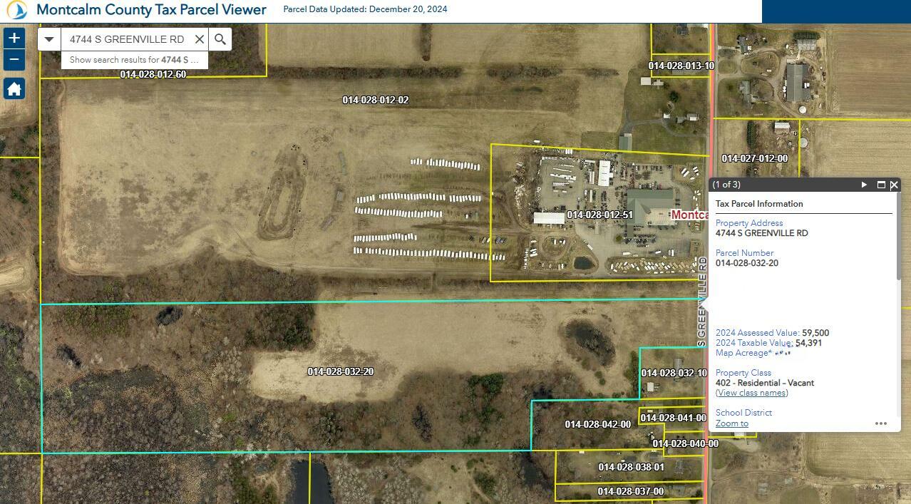 Property Photo:  4744 S Greenville Road  MI 48838 