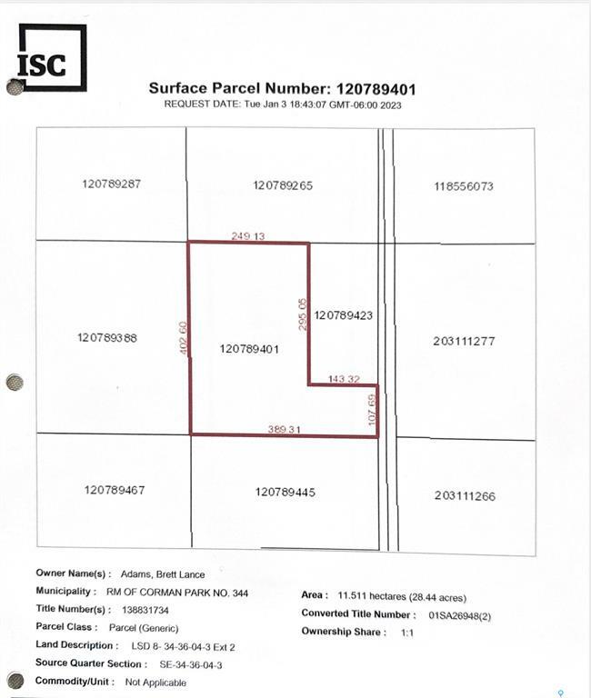 Property Photo: Rural Address SK S7K 3J9