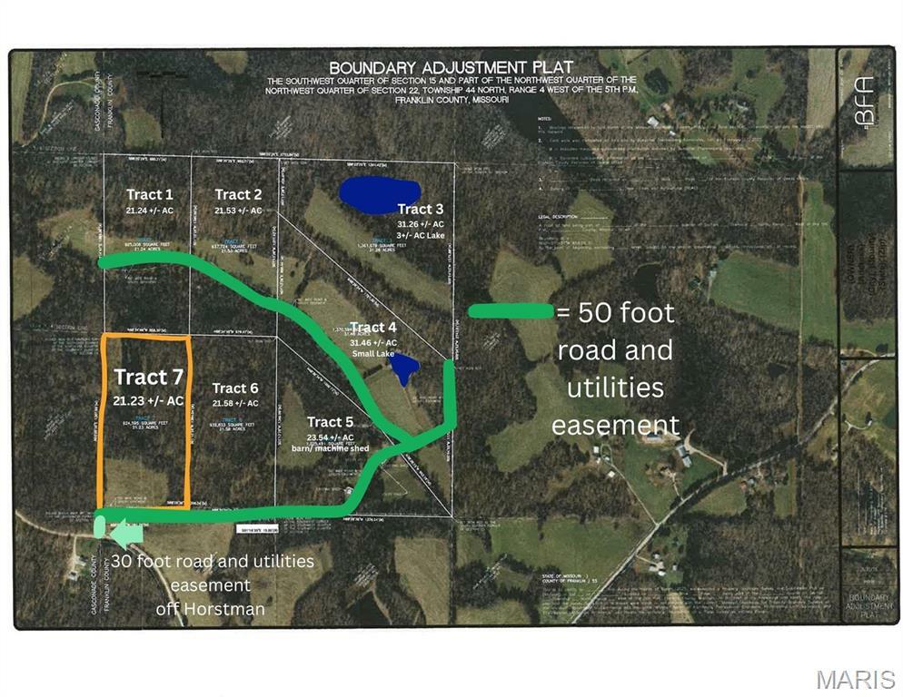 Property Photo: 0 21.23 Ac Tract #7 Horstman Road MO 63068