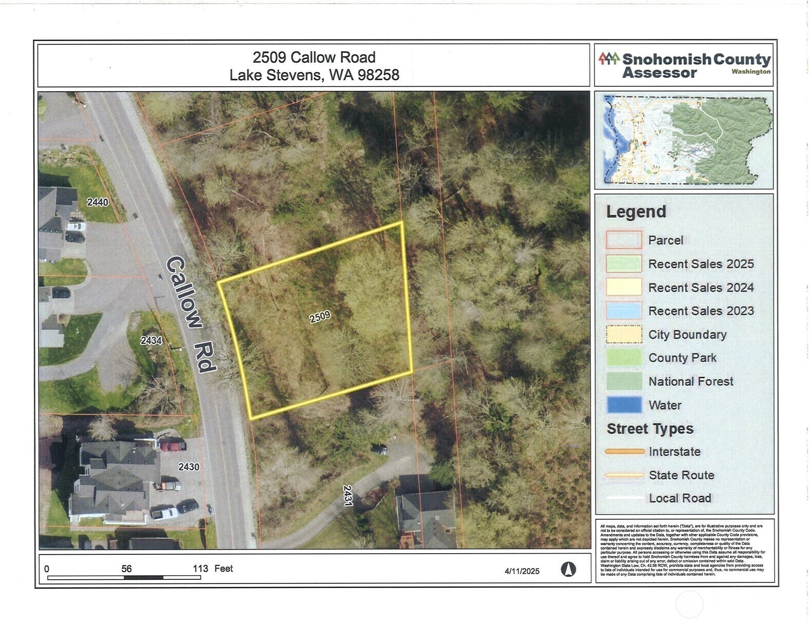 Property Photo: 2509 Callow Road WA 98258