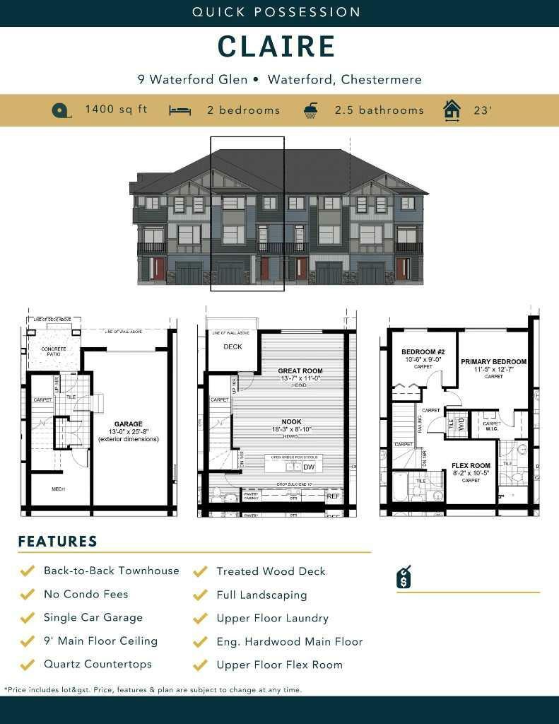 Property Photo: 9 Waterford Glen AB T1X 2T8