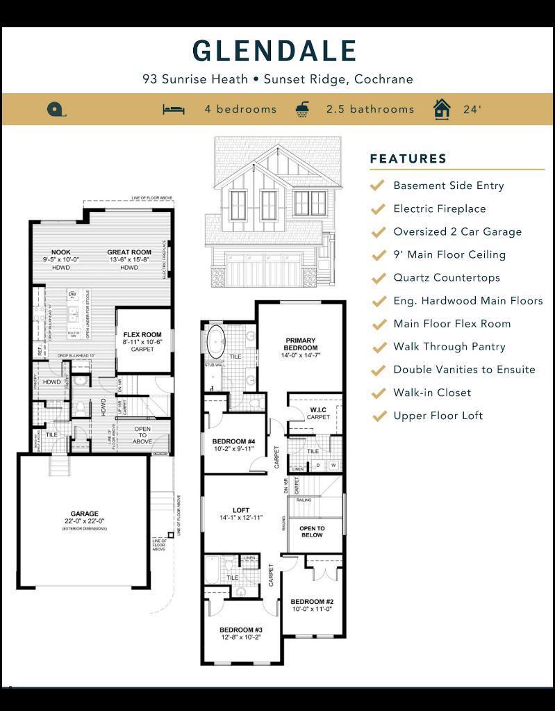 Property Photo: 93 Sunrise Heath AB T4C 3C5