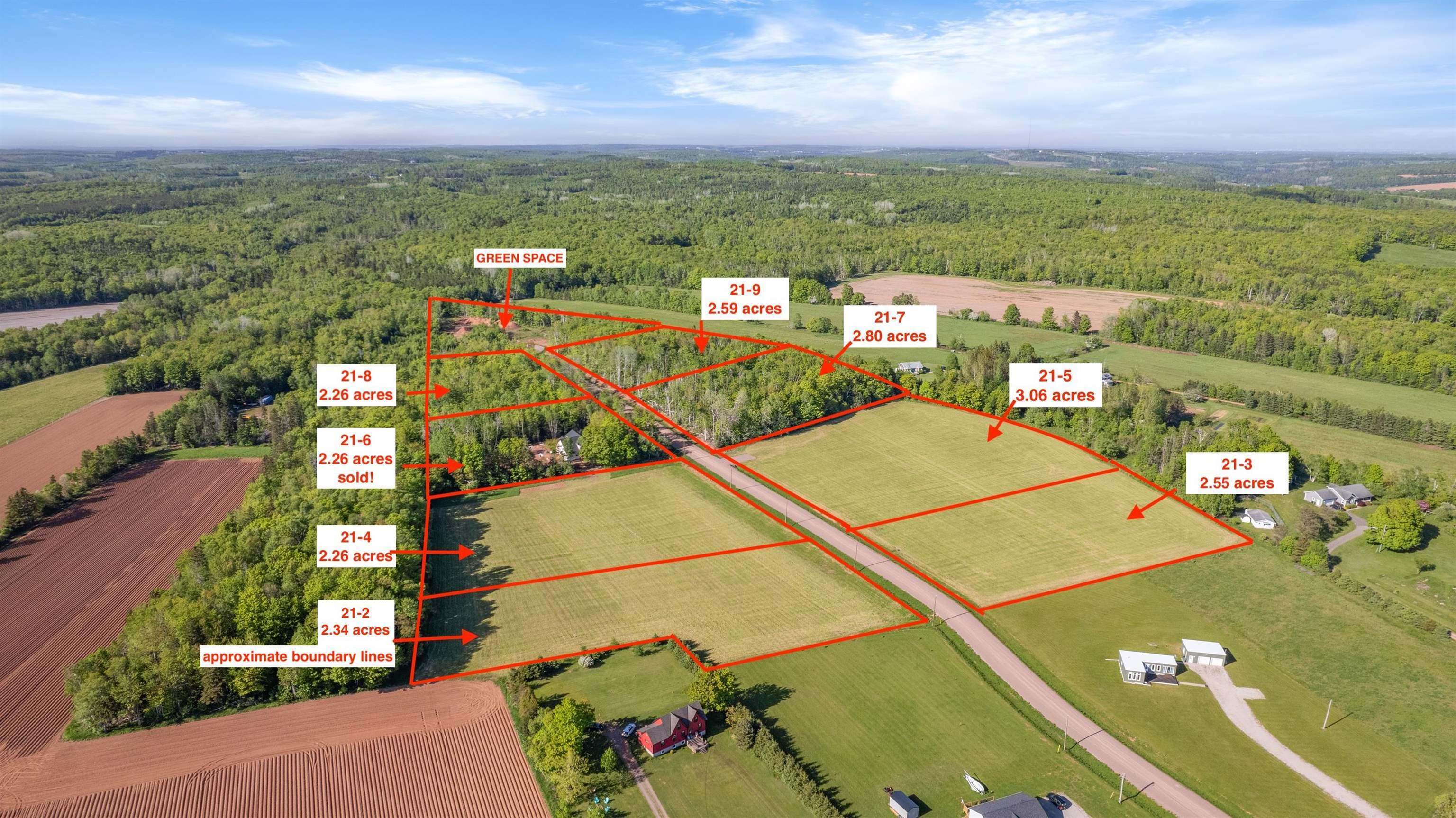 Photo de la propriété:  Lot 21-2 Skyview Lane  PE C0A 1C0 