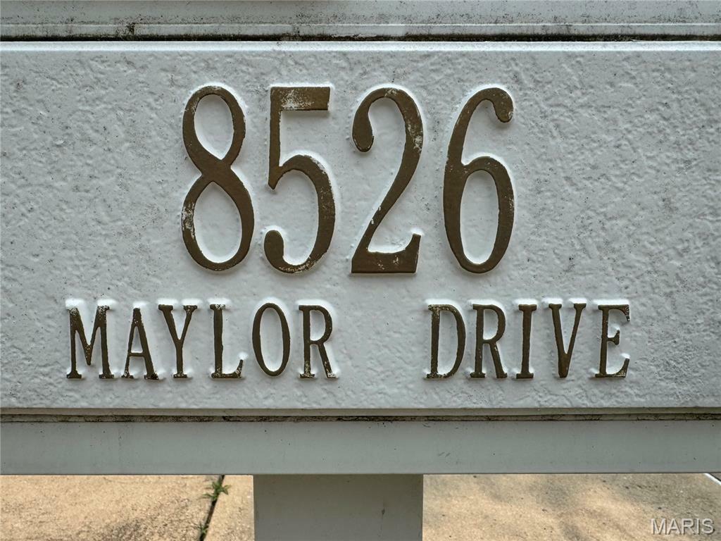 Property Photo: 8526 Maylor Drive MO 63123