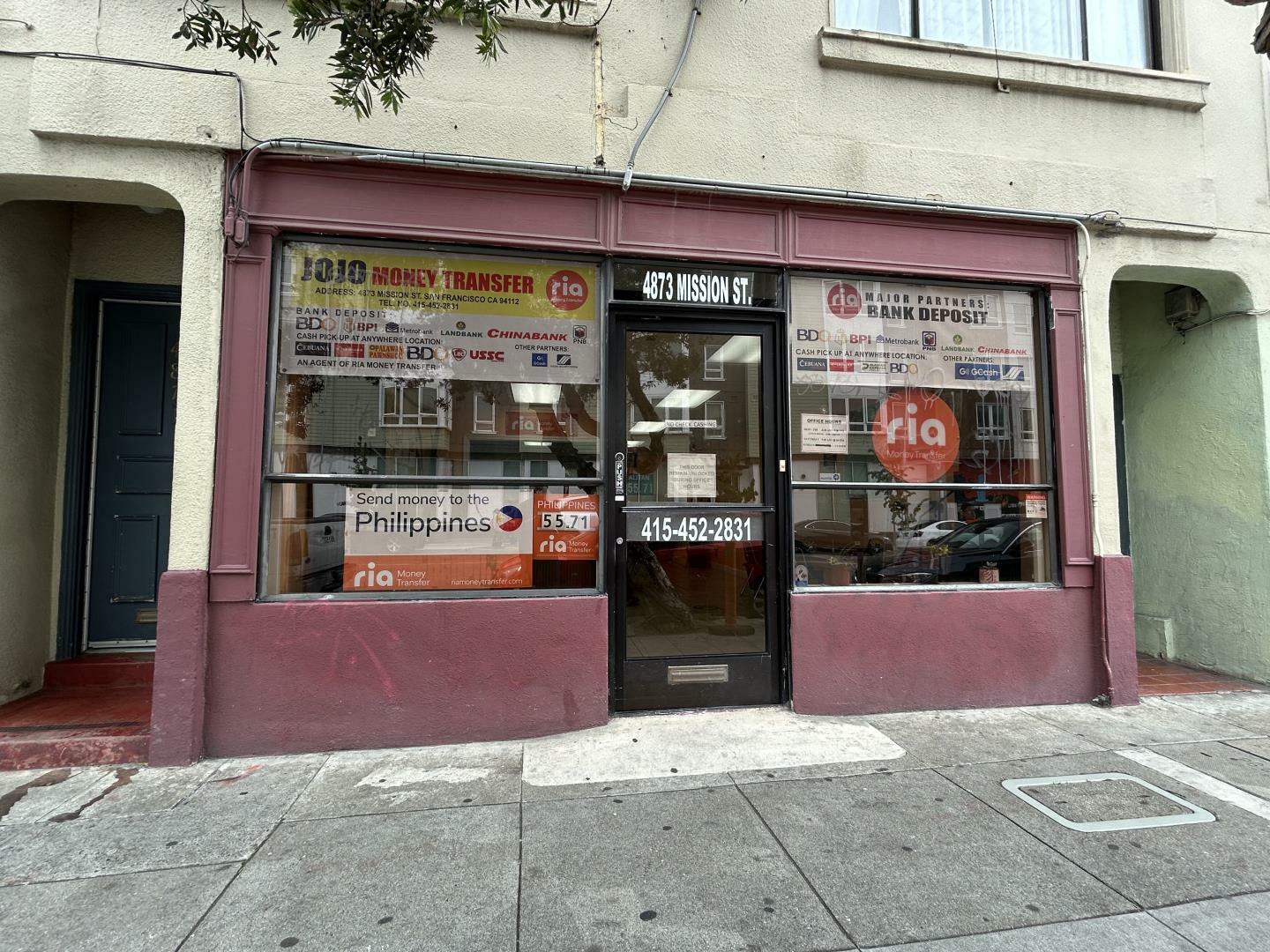 Property Photo: 4871 Mission Street CA 94112