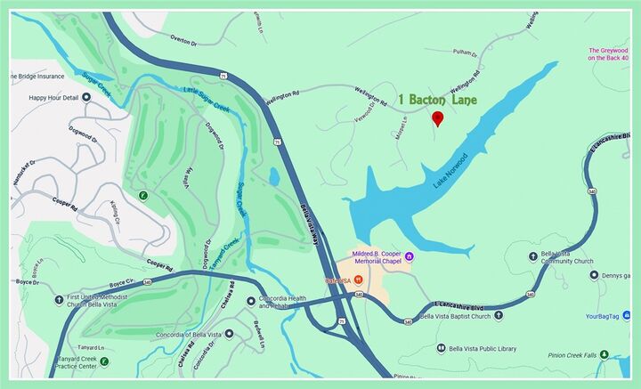 Property Photo:  1 Bacton Lane  AR 72714 