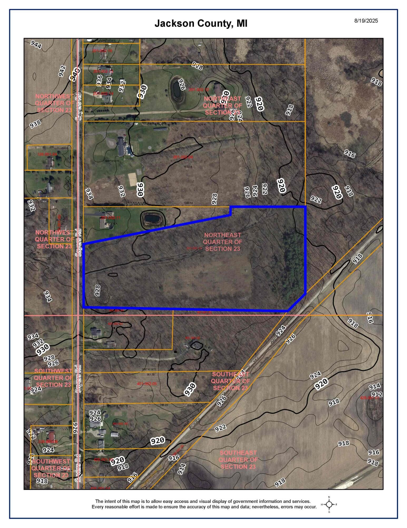 Property Photo: 15.07 Ac Sayers Road MI 49259