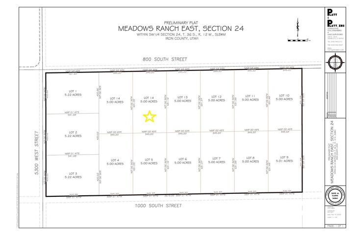 Property Photo:  800 S 5300 W Lot 14 Ph 2  UT 84720 