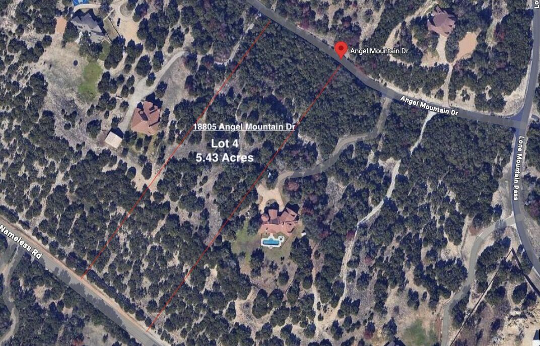 Property Photo: 18805 Angel Mountain Drive TX 78641