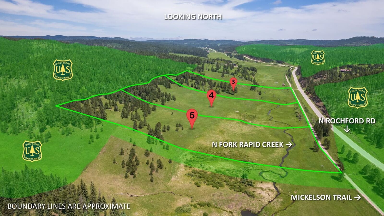 Property Photo: 10 Acres N Rochford Road SD 57754