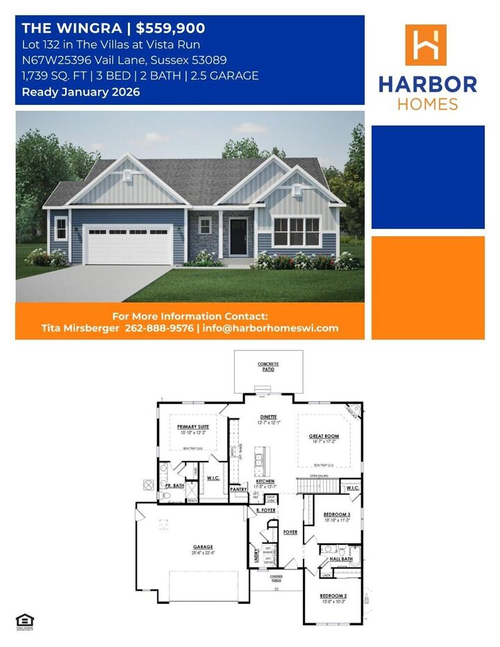 Property Photo:  N67w25396 Vail Ln  WI 53089