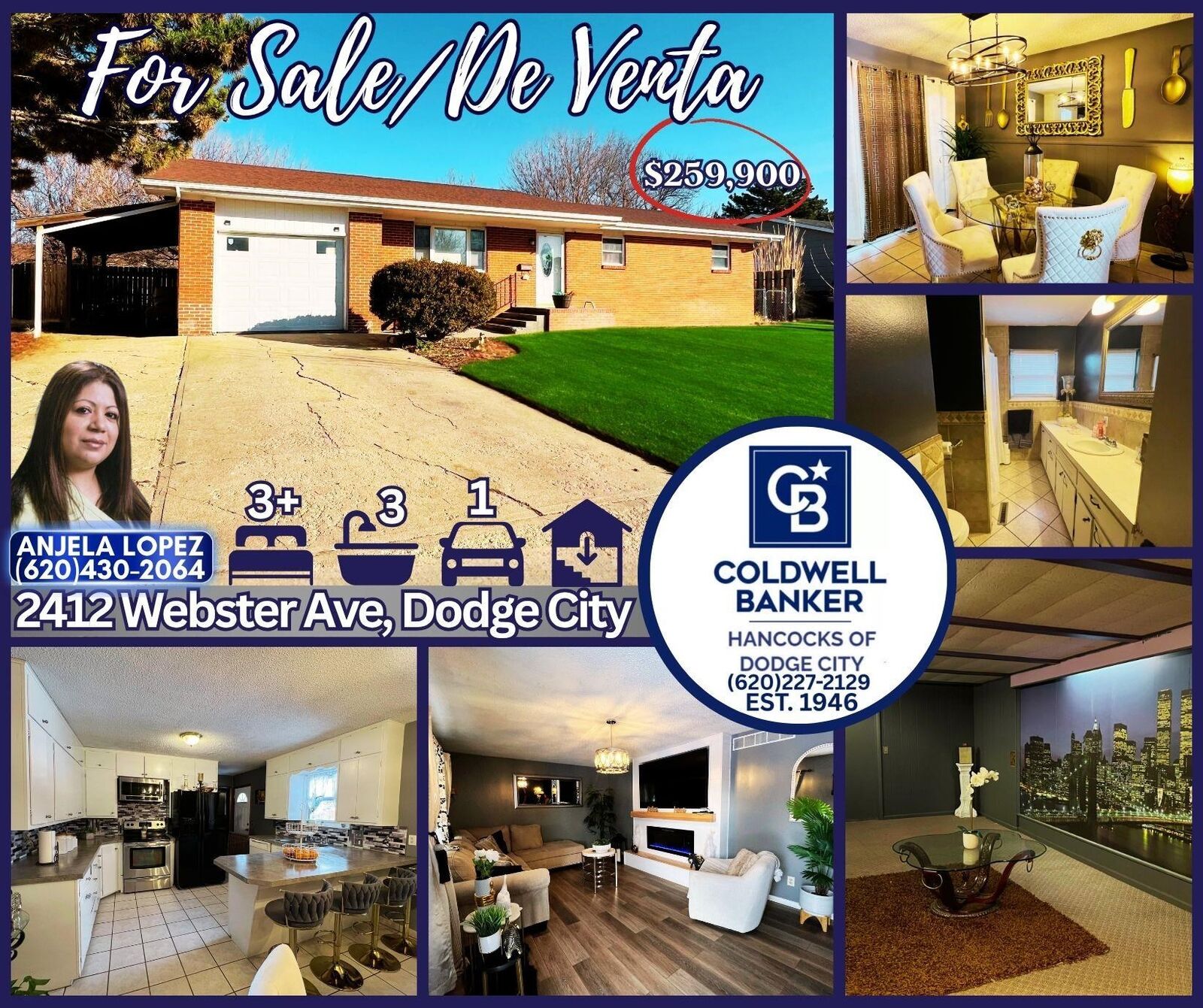 Property Photo:  2412 Webster Ave  KS 67801 