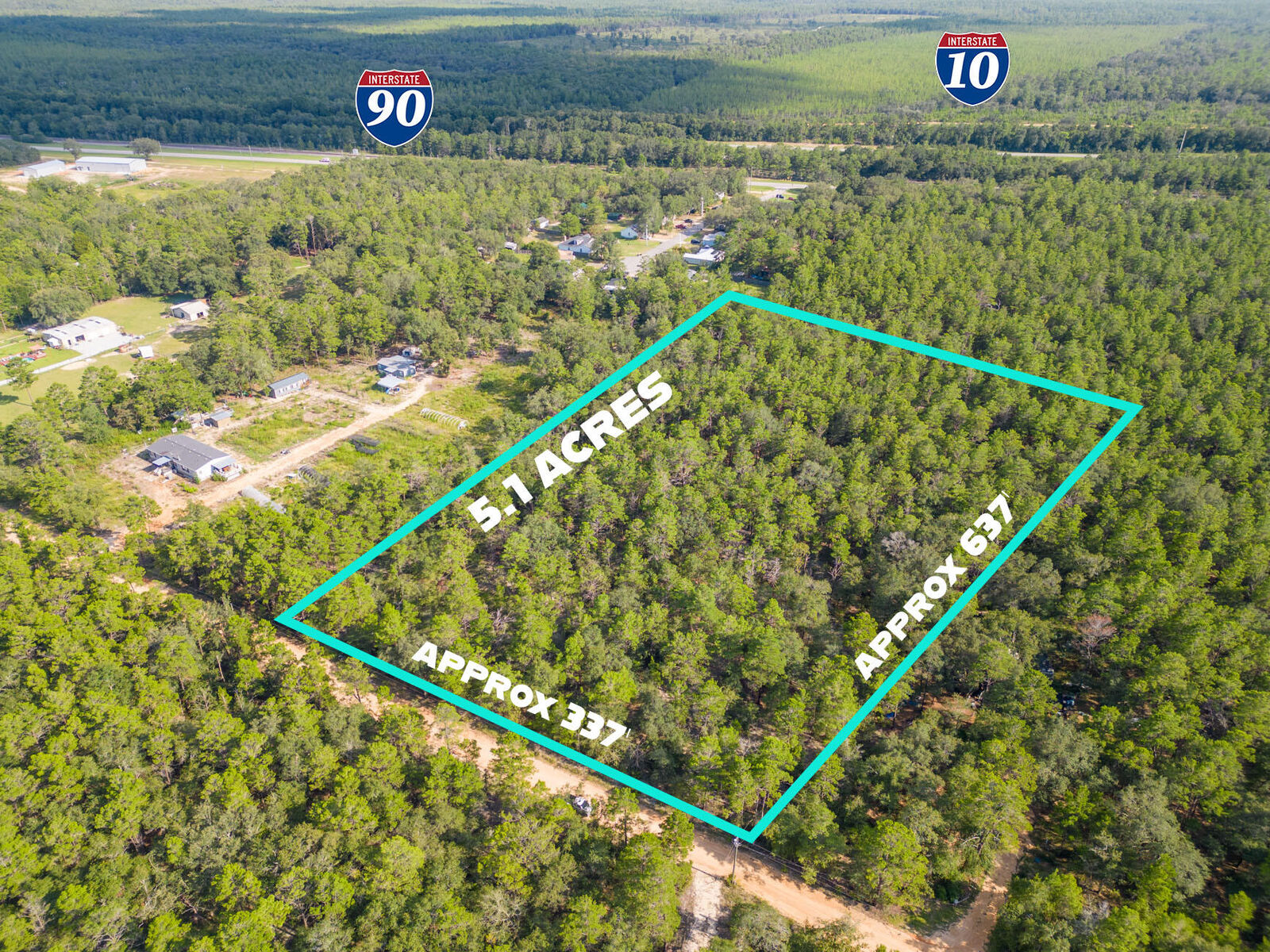 Property Photo:  5 Acres Carol Lane  FL 32433 
