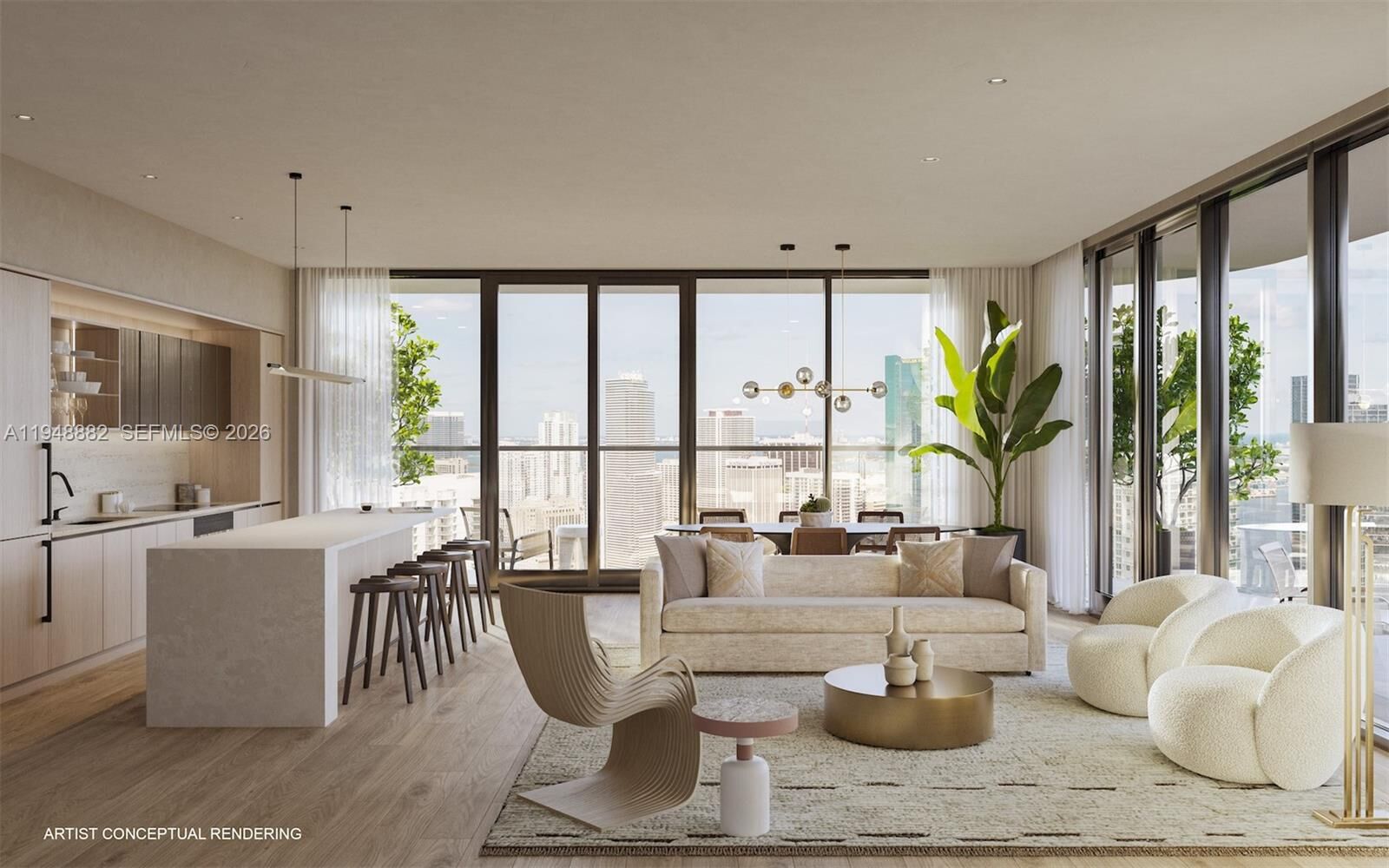 Property Photo:  99 SW 7th St Ph-4003  FL 33131 