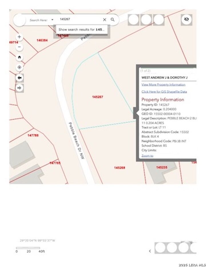 Property Photo:  Lots 11,12 Pebble Beach Dr NW  TX 78063 