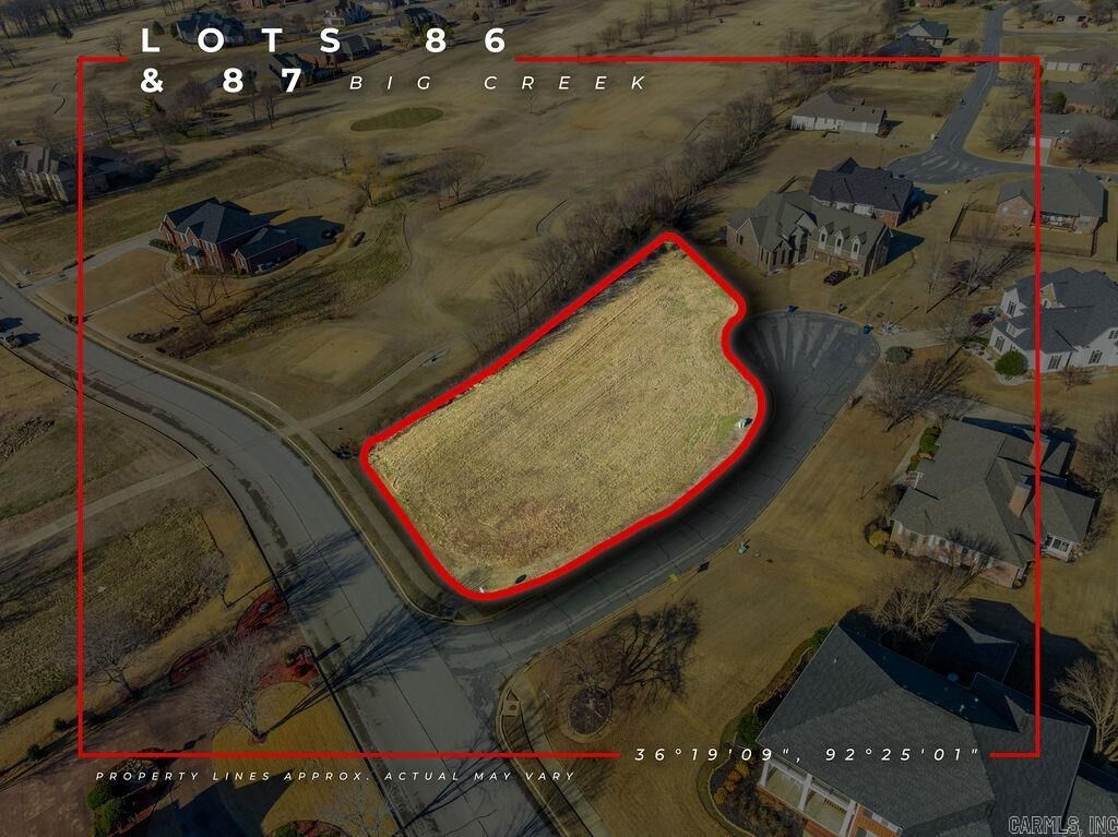 Property Photo:  Lts 86, 87 St Andrews Court  AR 72653 