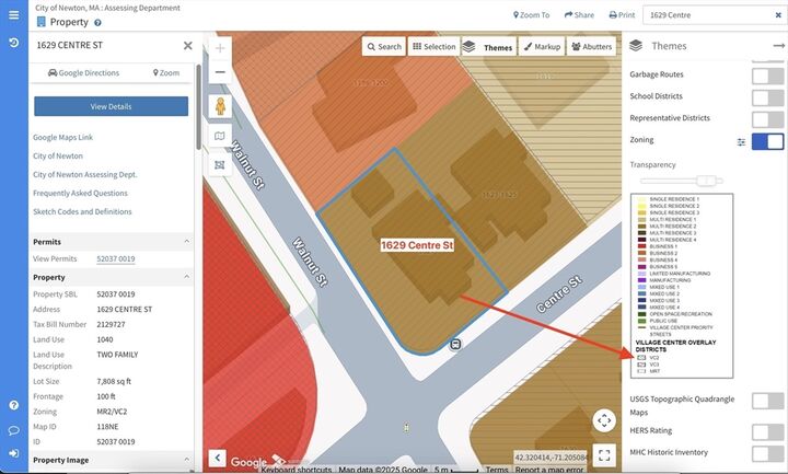 Property Photo: 1629 Centre St MA 02461