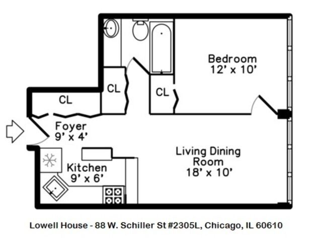 Property Photo:  88 W Schiller Street 2305L  IL 60610 