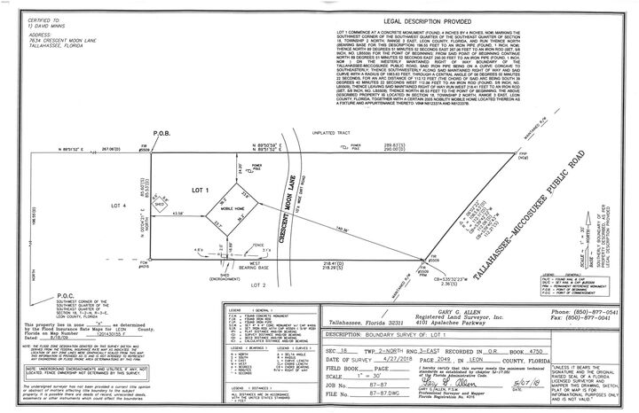 Property Photo: 7634 Crescent Moon Lane FL 32309