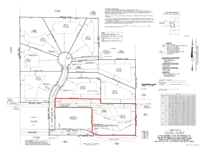 Property Photo: Lot 9 Glen Oaks Drive WI 54022