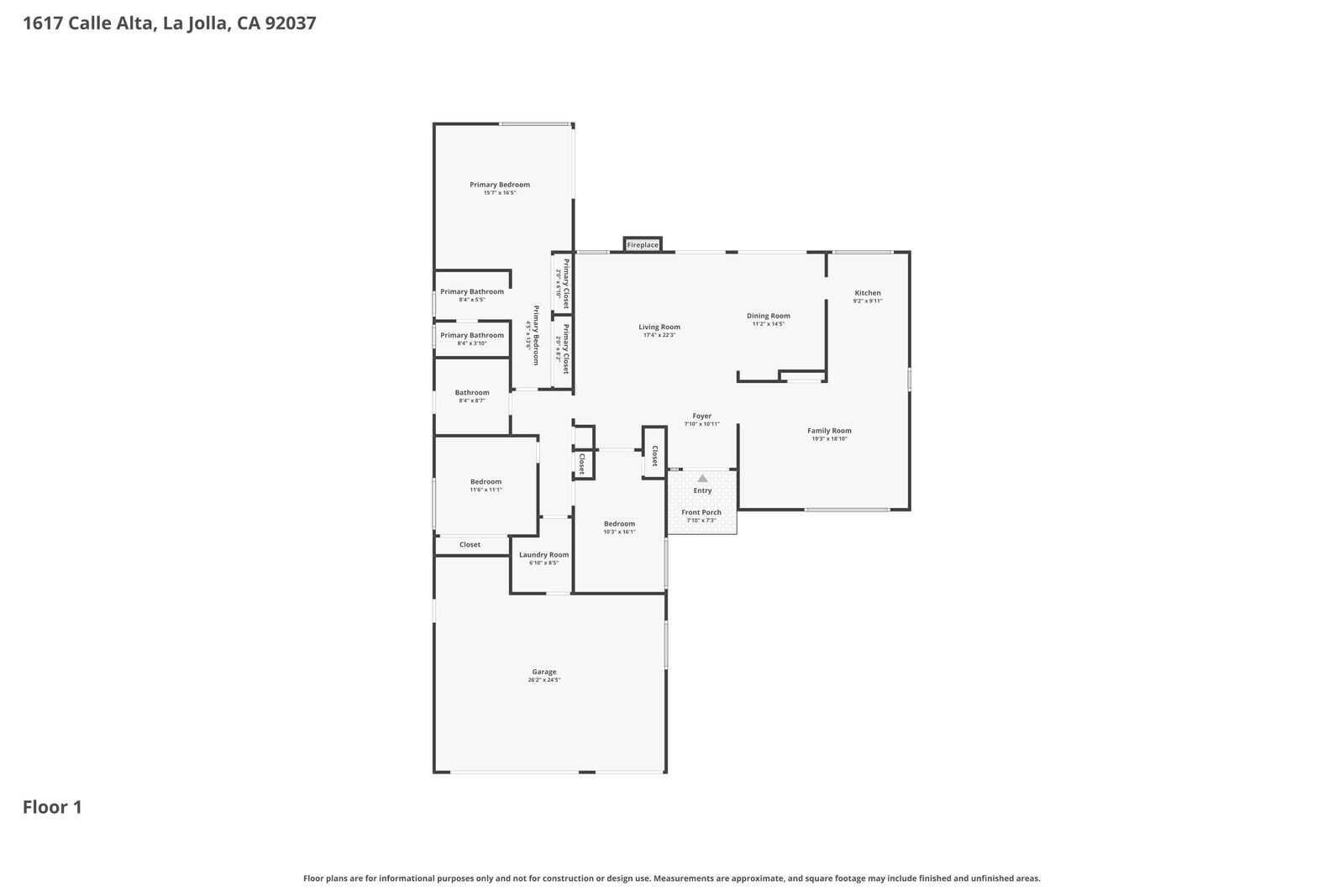 Property Photo:  1617 Calle Alta  CA 92037 