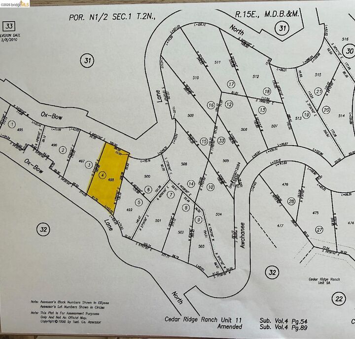 Property Photo: 000 Lot 498 Oxbow Lane N CA 95370