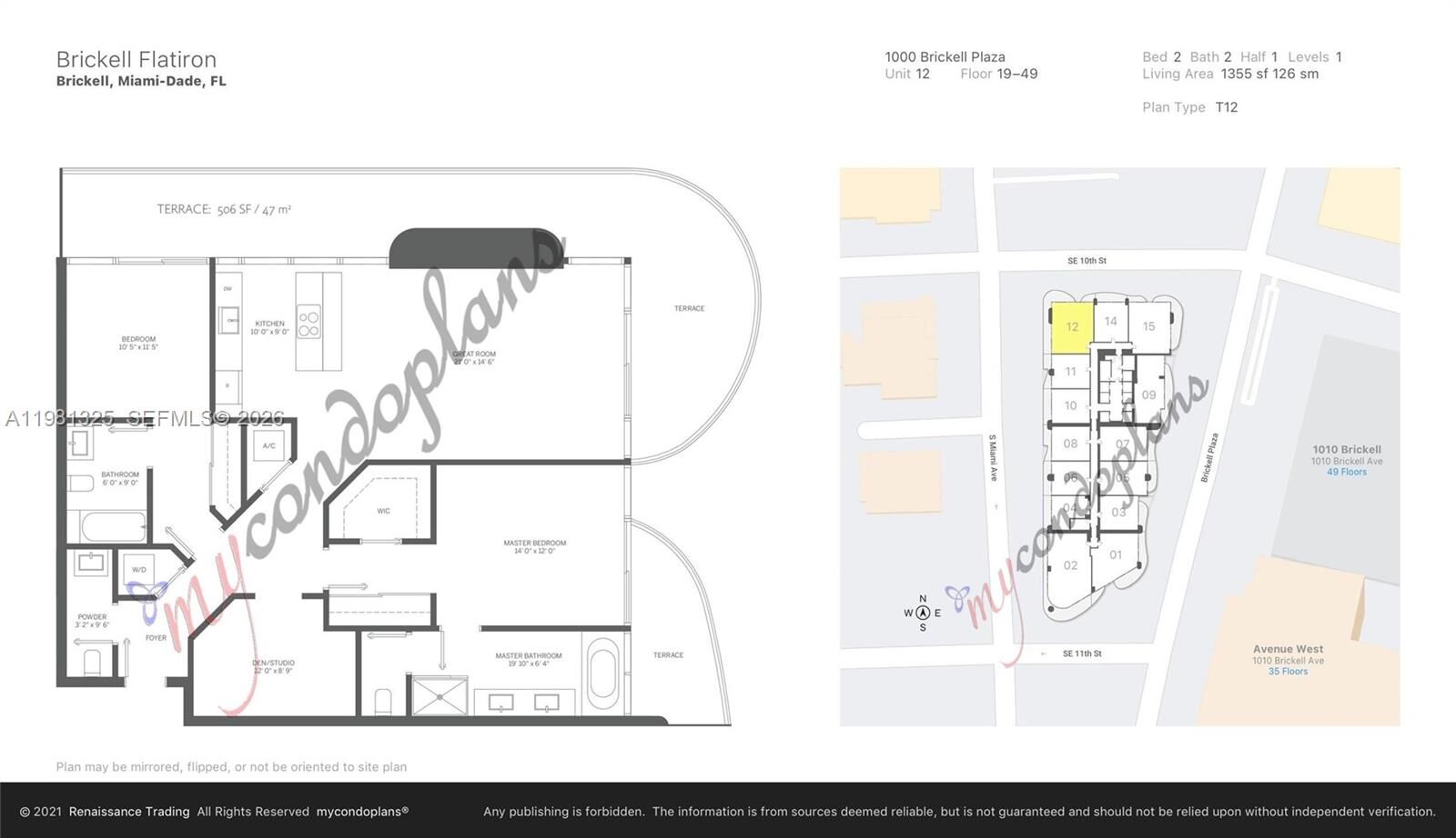 Property Photo:  1000 Brickell Plz 2912  FL 33131 