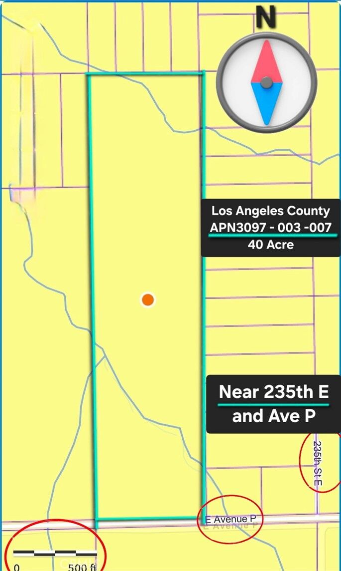 Property Photo:  236 Ave P + Near 240th St E.  CA 93591 