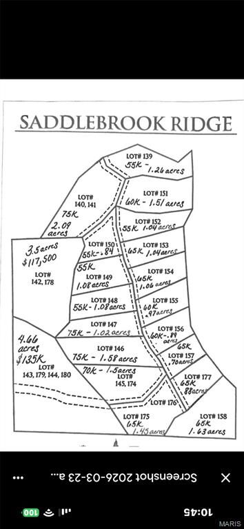 Property Photo:  Lot 156 Saddlebrooke Ridge  MO 63755 