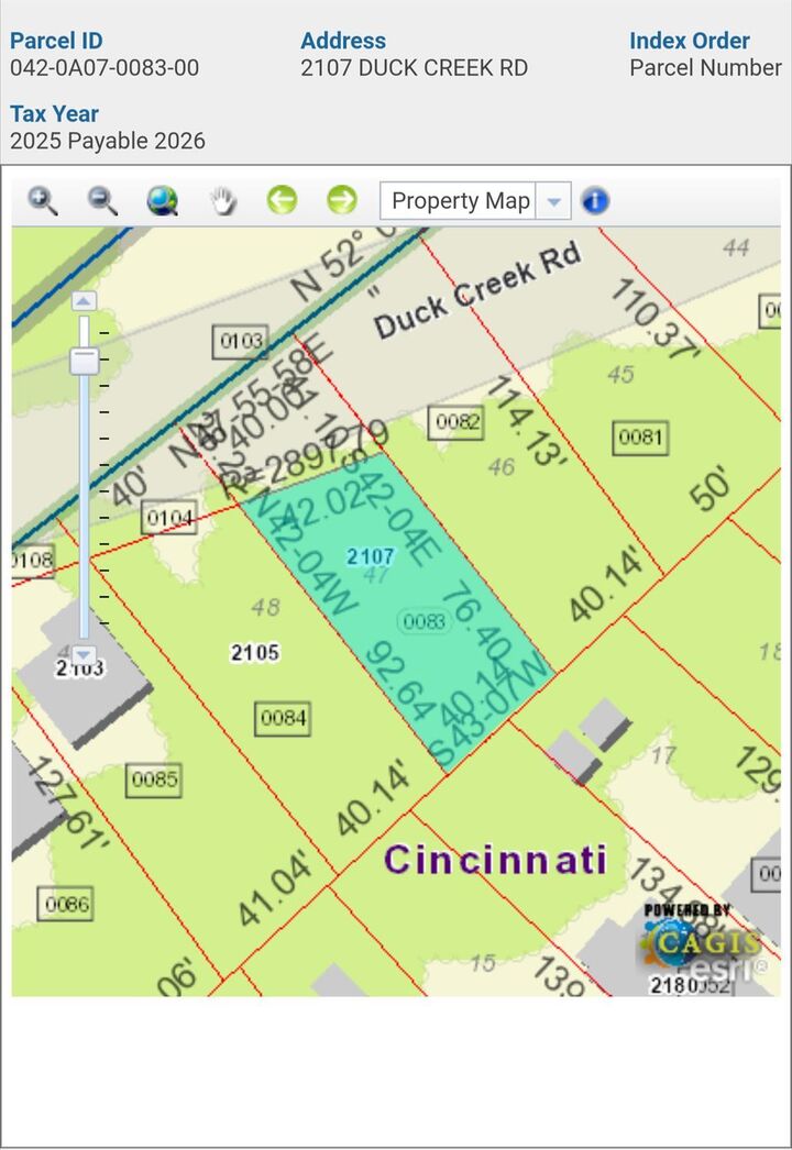 Property Photo:  2107 Duck Creek Road  OH 45207 