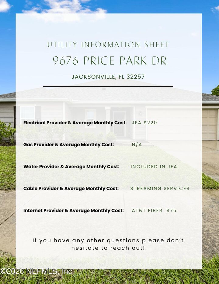 Property Photo:  9676 Price Park Drive  FL 32257 