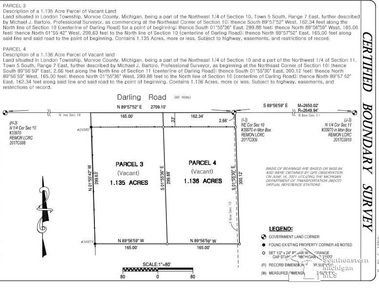Property Photo:  0 Darling Rd Road  MI 48160 