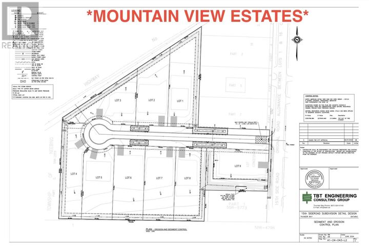 Property Photo: Lot #8 Mountain View Dr. ON P7J 1E2