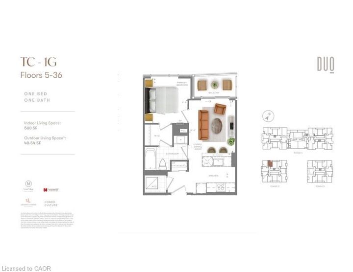Property Photo:  25 Wellington Street S 3707  ON N2G 0G5 