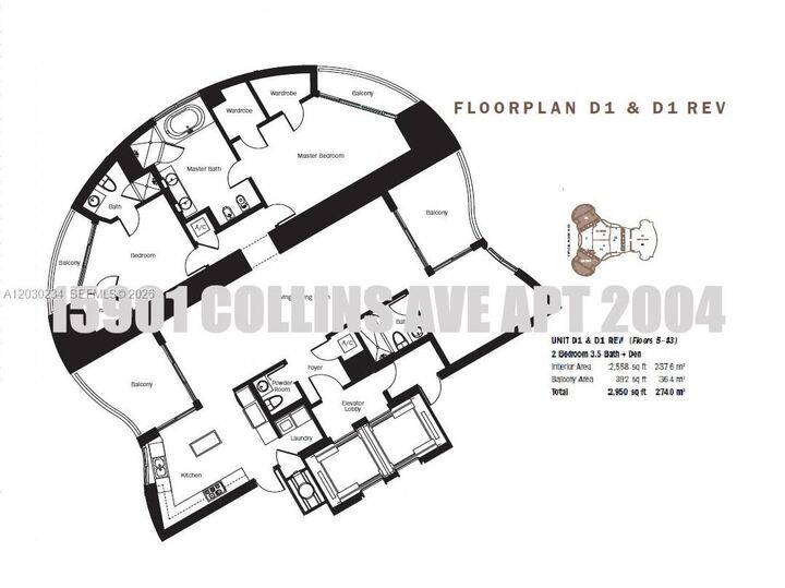 Property Photo:  15901 Collins Ave 2004  FL 33160 