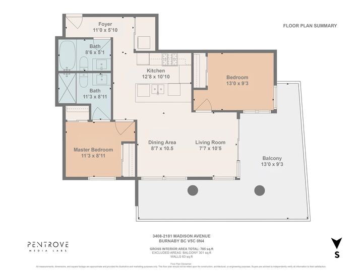 Property Photo: 2181 Madison Avenue 3408 BC V5C 0N4