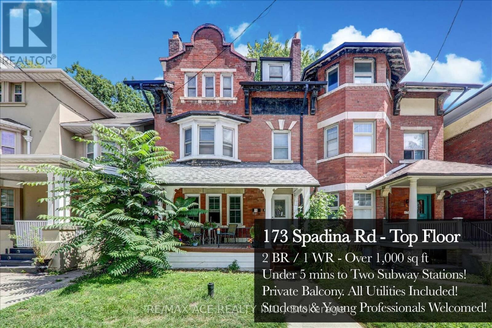 Property Photo: 173 Spadina Road Floor 3 ON M5R 2T9
