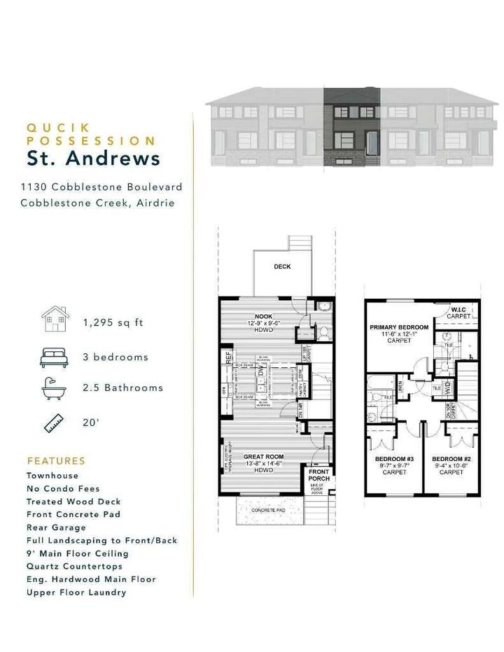 Property Photo: 1151 Cobblestone Boulevard SW AB T4B 5W5