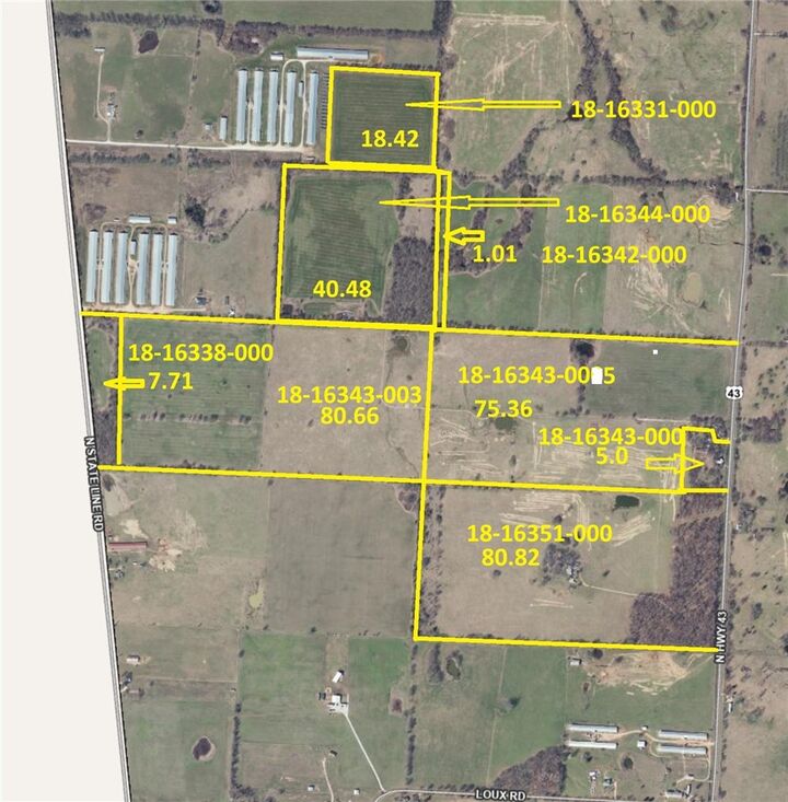Property Photo:  18.42 Acres N Ar 43 Highway  AR 72747 