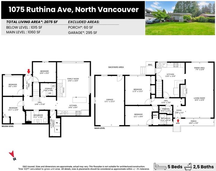Property Photo: 1075 Ruthina Avenue BC V7R 2E7