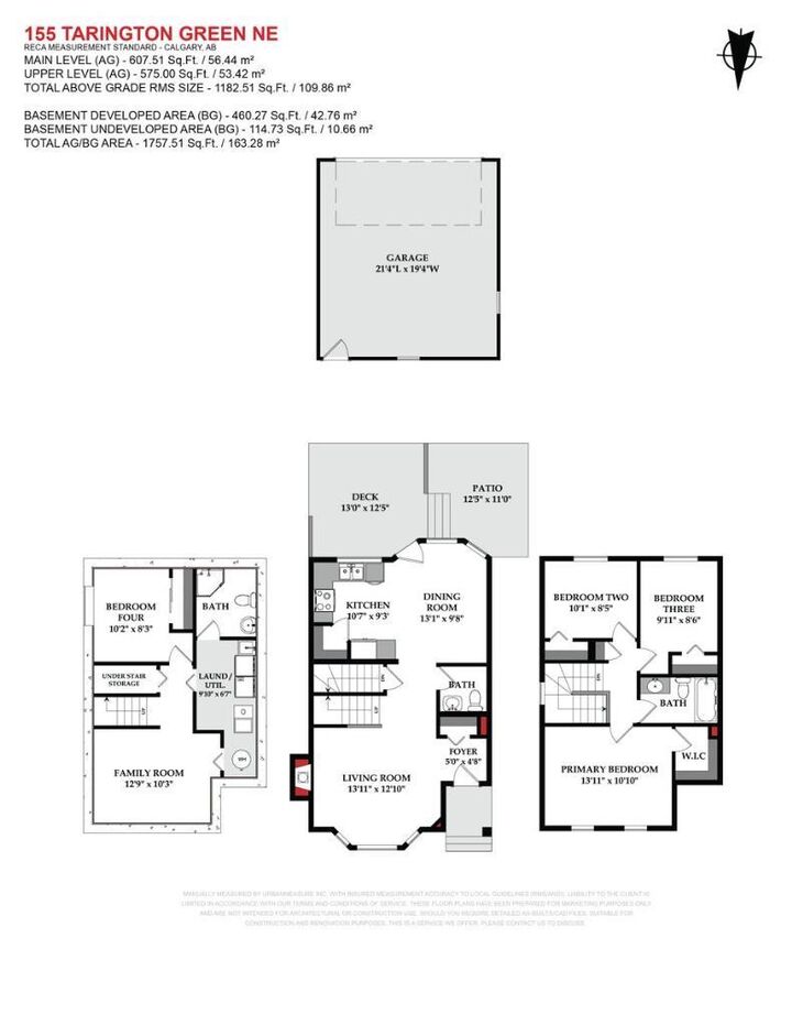 Property Photo: 155 Tarington Green NE AB T3J 3X1