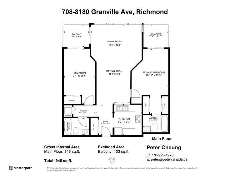 Property Photo: 8180 Granville Avenue 708 BC V6Y 4G1
