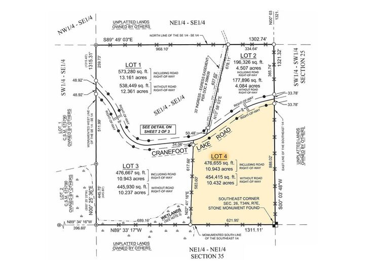 Property Photo: Lot 4 Crane Foot Lake Road WI 54435